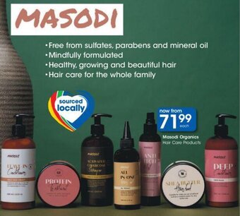 Masodi Organics Hair Care Products