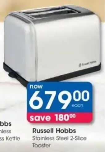 Russell Hobbs Stainless Steel 2-Slice Toaster