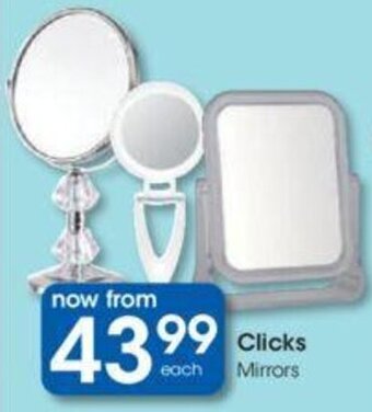 Clicks Clicks Mirrors offer