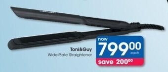 Clicks Toni&Guy Wide-Plate Straightener offer