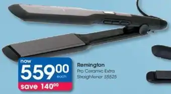 Clicks Remington Pro Ceramic Extra Straightener offer