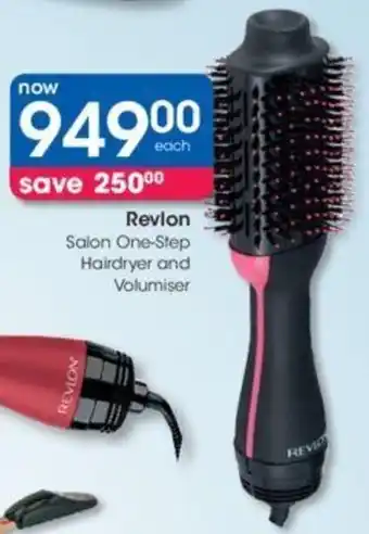 Clicks Revlon Salon One-Step Hairdryer and Volumiser offer