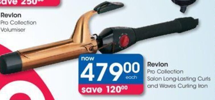 Clicks Revlon Pro Collection Salon Long Lasting Curls and Waves Curling Iron offer