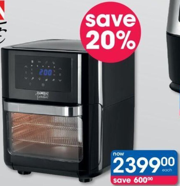 Kitchen Couture 10 Litre Air Fryer Oven offer at Clicks