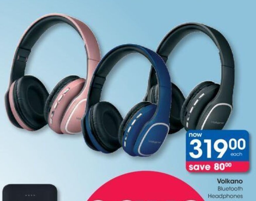 Volkano Bluetooth Headphones offer at Clicks