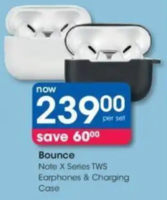 Clicks Bounce Note X Series TWS Earphones & Charging Case offer