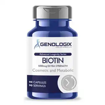 Genologix - biotin 5000mcg (90 servings x 90 capsules)