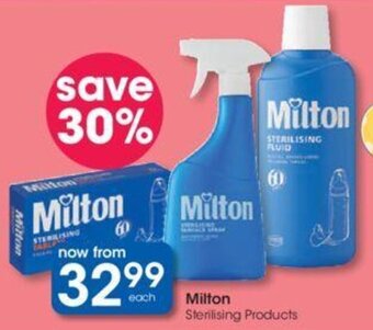 Clicks Milton Sterilising Products offer