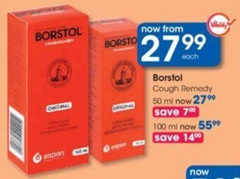 Clicks Borstol Cough Remedy 50ml offer