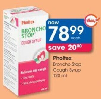 Pholtex Broncho Stop Cough Syrup 120ml