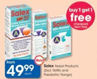 Clicks Salex Nasal Products offer
