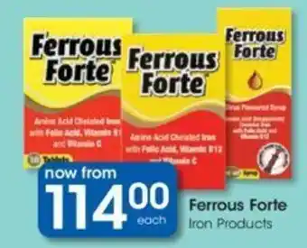 Clicks Ferrous Forte Iron Products offer