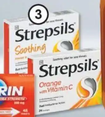 Clicks Strepsils Throat Lozenges 24-pack offer