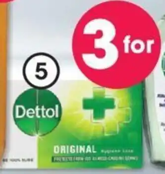 Clicks Dettol Hygiene Soap Bars 3 x 175g offer