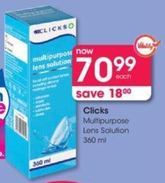 Clicks Multipurpose Lens Solution 360ml