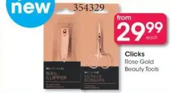 Clicks Clicks Rose Gold Beauty Tools offer