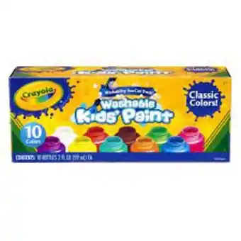 CNA Crayola 10 washable paint bottles offer