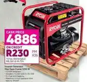 Game Ryobi inverter generator max open frame 1200w offer