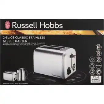 Stainless steel 2-slice toaster