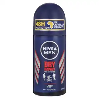 Clicks Anti-perspirant roll-on dry impact 50ml offer