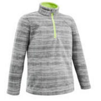 Children's hiking fleece mh120 grey