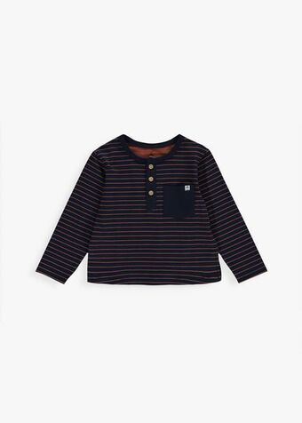 Woolworths Striped henley t-shirt offer