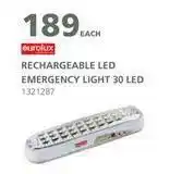 BUCO Eurolux Rechargeable LED Emergency Light 30 LED-Each offer