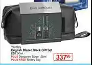 Dis-Chem Yardley English Blazer Black Gift Set (EDT 50ml + Deodorant Spray 125ml + Free Toiletry Bag) offer