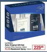 Lentheric Solo Original Gift Set (Parfum Pour Homme 100ml Plus Deodorant Spray 150ml)