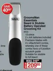 Dis-Chem Wahl Groomsman Essentials Beard & Stubble Battery Operated Grooming Kit offer