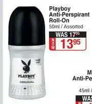 Playboy Anti Perspirant Roll On Assorted-50ml