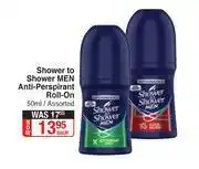 Dis-Chem Shower To Shower Men Anti Perspirant Assorted-50ml Each offer