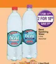 Dis-Chem Bene Sparkling Water Assorted-For 1 x 1Ltr offer