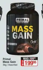 Dis-Chem Primal Mass Gain Assorted-3kg offer