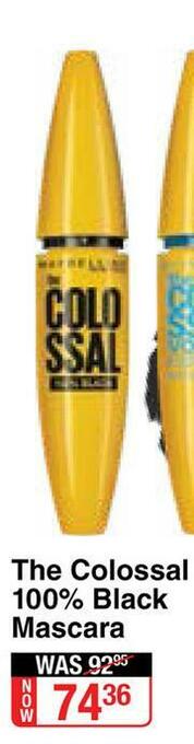 Dis-Chem Maybelline The Colossal 100% Black Mascara offer
