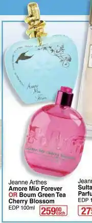 Jeanne Arthes Amore Mio Forever Or Boum Green Tea Cherry Blossom EDP-100ml Each