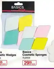 Dis-Chem Basics Cosmetic Sponges 4 Piece-Per Pack offer