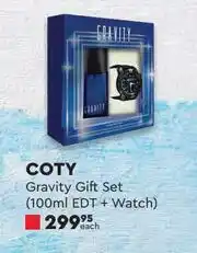 Coty Gravity Gift Set (100ml EDT + Watch)-Each