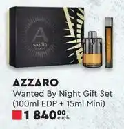 Azzaro Wanted By Night Gift Set (100ml EDP + 15ml Mini)-Each