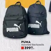 Edgars Puma Assorted Backpacks-Each offer