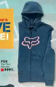 Fox Zip Thru Hoodie-Each