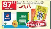 Pick n Pay Clover Cheddar, Gouda Or Tussers-800g offer