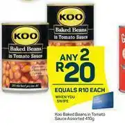 Pick n Pay Koo Baked Beans In Tomato Sauce (Assorted)-Any 2 x 410g offer