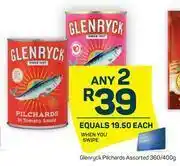 Pick n Pay Glenryck Pilchards (Assorted)-Any 2 x 360/400g offer