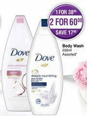 Dis-Chem Dove Body Wash (Assorted)-250ml offer