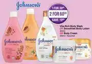 Dis-Chem Johnson's Vita Rich Body Wash Or Smoothies Body Lotion 400ml Or Body Cream 350ml-For 1 offer
