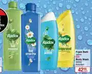 Dis-Chem Radox Foam Bath 500ml Or Body Wash 400ml-Each offer