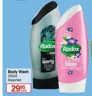 Radox Body Wash (Assorted)-250ml Each