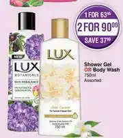 Dis-Chem Lux Shower Gel Or Body Wash (Assorted)-750ml offer