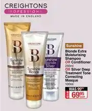 Dis-Chem Creightons Sunshine Blonde Extra Moisturising Shampoo Or Conditioner-250ml Each offer